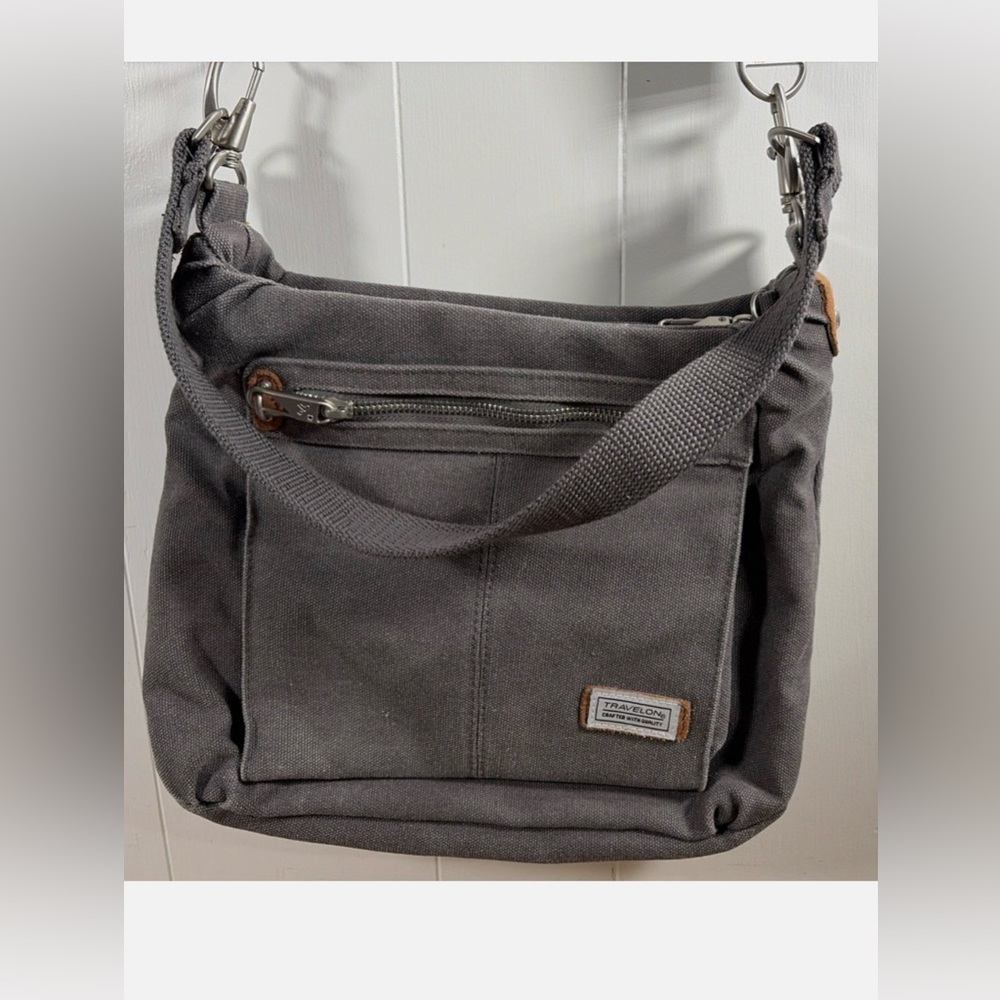 Travelon Charcoal Messenger Bag